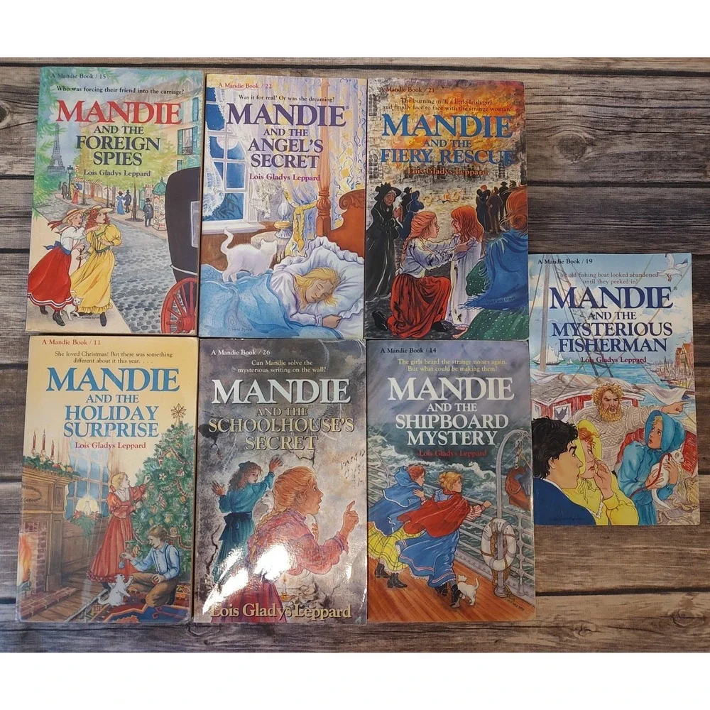 7 Bethany House Mandie Books Lois Gladys Leppard Vintage Mystery Adventure